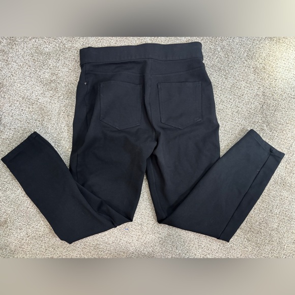 Spanx The Perfect Pant Ankle Back Pocket Size M Black Ponte Travel Skinny - Picture 3 of 11